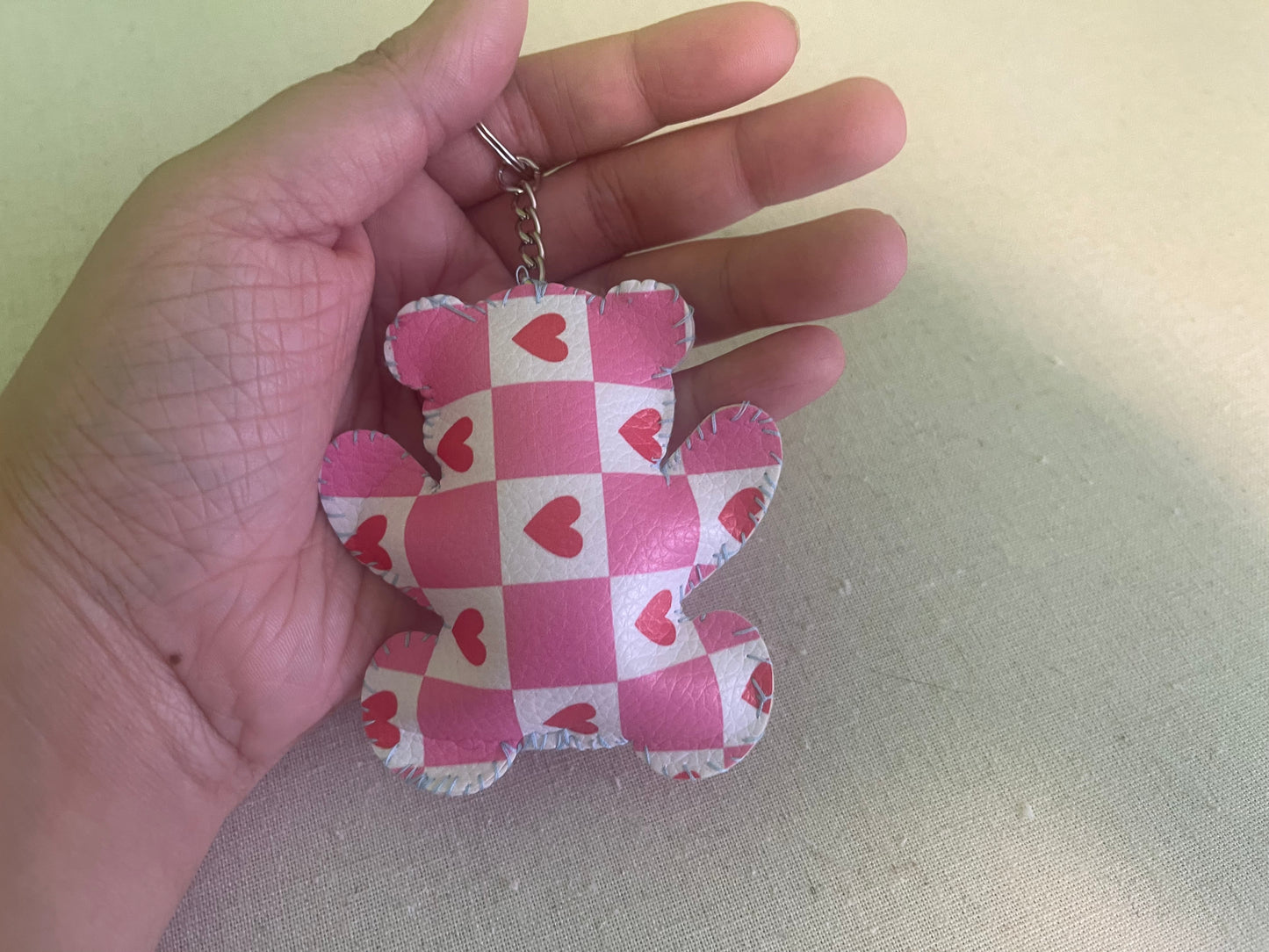 Hand stitched teddy bear 🧸 keychain